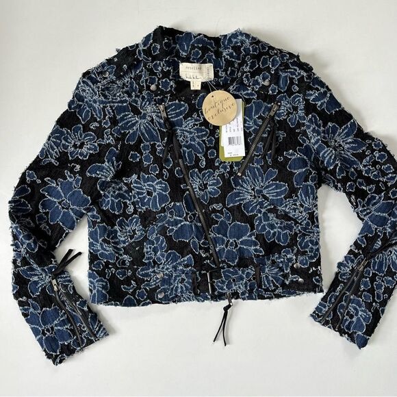 Nicole Miller Artelier NWT Bomber Jacket Small - Picture 5 of 9
